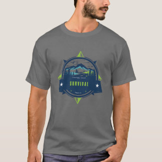 T-shirt graphique de survie pour garçon Campingale