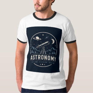 T-shirt Graphique de télescope d'astronomie