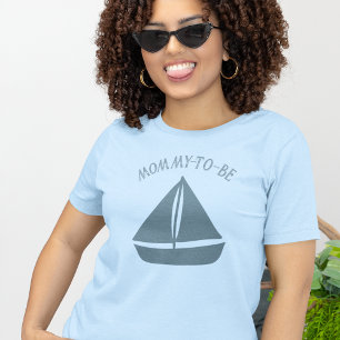 T-shirt Graphique de texte personnalisé du bateau à voile