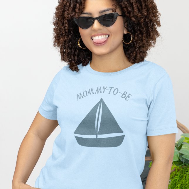 T-shirt Graphique de texte personnalisé du bateau à voile  (Créateur téléchargé)