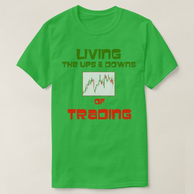 T-shirt Graphique de transactions Ups et Downs (Design devant)