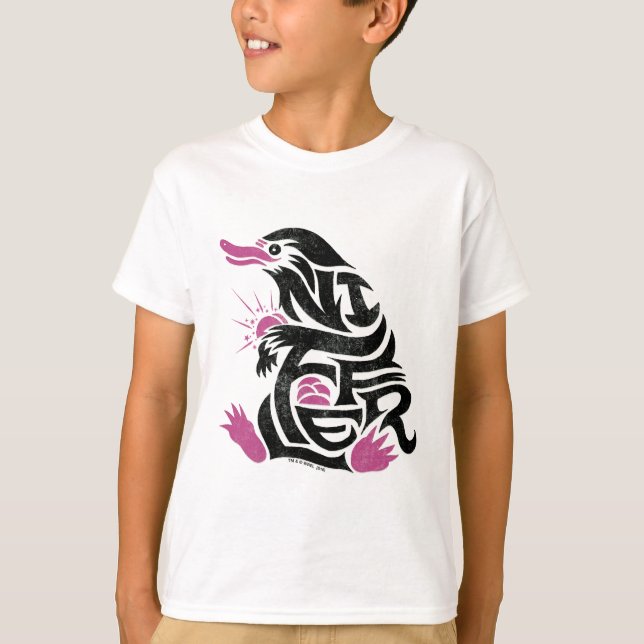 T-shirt Graphique de typographie NIFFLER™ (Devant)