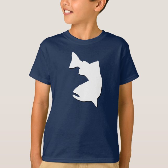 T-SHIRT GRAPHIQUE DE VECTEUR DE PÊCHE DE TRUITE (Devant)