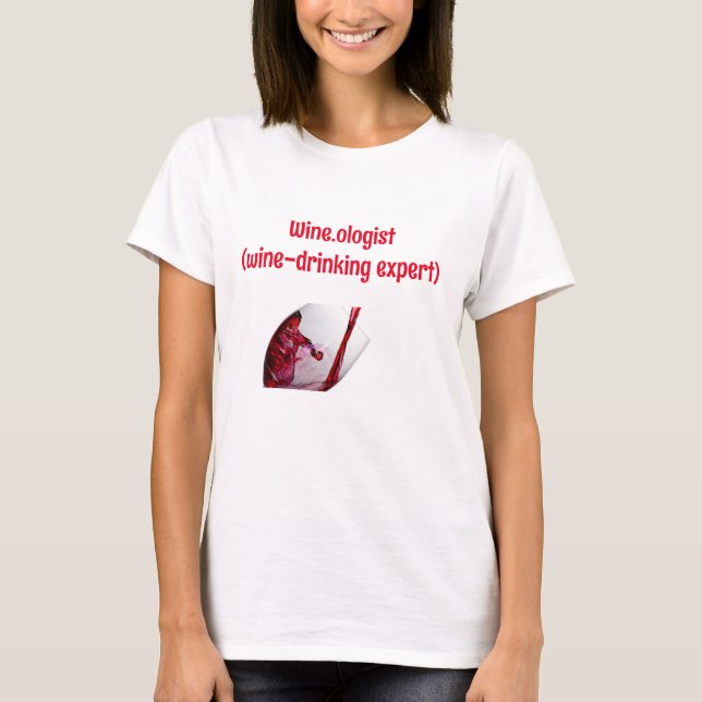 T-shirt Graphique de vin drôle  (Devant)