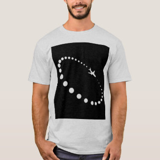 T-shirt graphique de vol d'avion à réaction minima