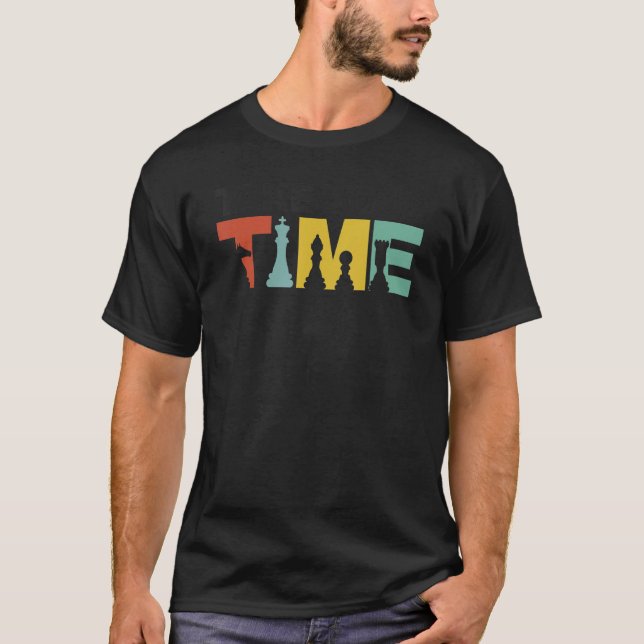 T-shirt Graphique d'échecs Hommes Garçons Entraîneur d'éch (Devant)