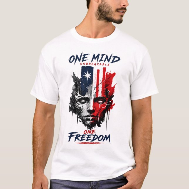 T-Shirt Graphique Déclaration de Liberté Patriotiq (Devant)