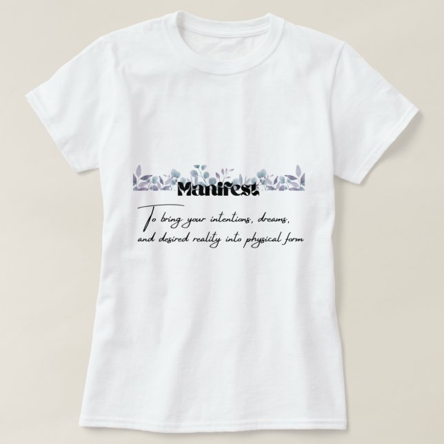 T-Shirt Graphique Définition de Manifestation (Design devant)