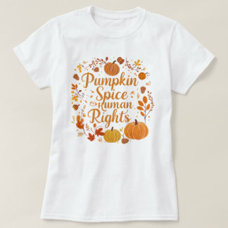 T-shirt Graphique des droits humains de Spice Citrouille l