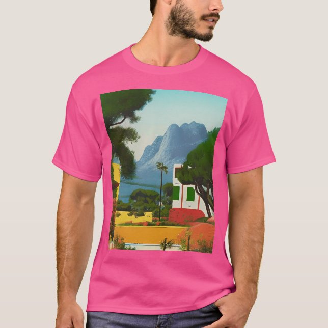 T-shirt Graphique des montagnes (Devant)