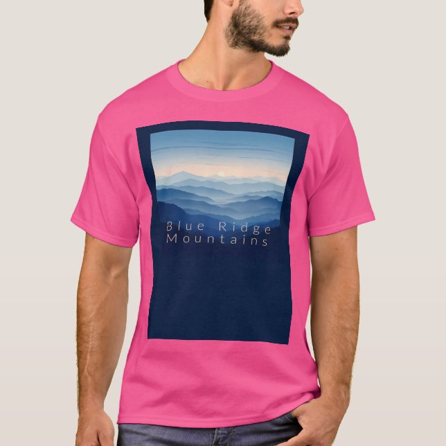 T-shirt Graphique des montagnes Blue Ridge (Devant)