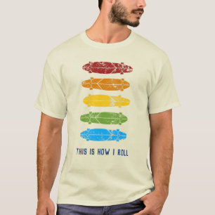 T-shirt Graphique des panneaux de bord arc-en-ciel de mess