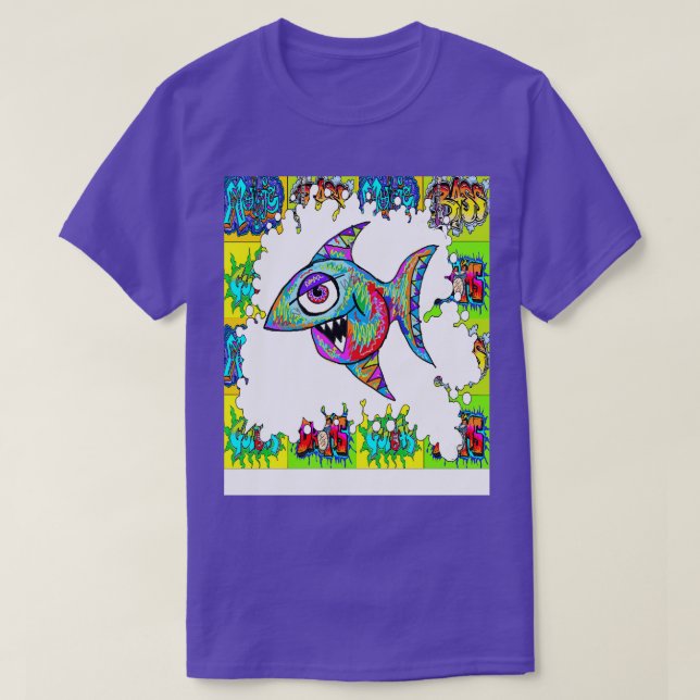 T-shirt graphique des poissons (Design devant)