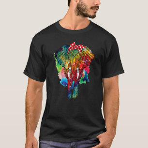 T-shirt Graphique d'esthétique animale sauvage de l'élépha