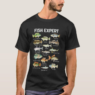 T-shirt Graphique d'expert en poissons Hommes Tout-petit G