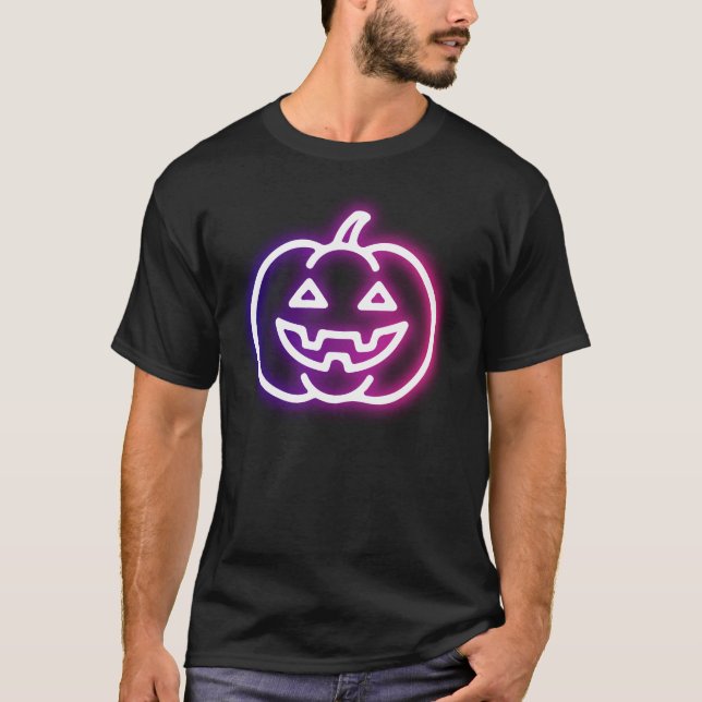T-shirt Graphique d'Halloween CITROUILLE vibrant (Devant)