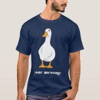 Graphique d'illustration de canard blanc de messag