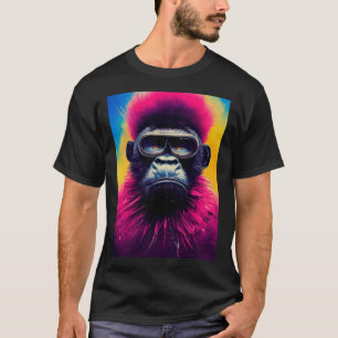 T-shirt Graphique d'illustration de cool Hipster Colorful