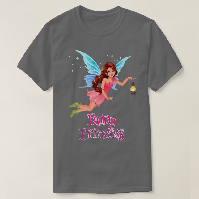 T-shirt Graphique d'illustration de la princesse fée la pl (Design devant)