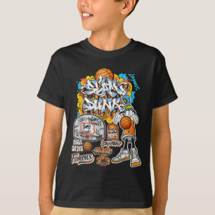 T-shirt Graphique d'illustration de style cool de basket-b
