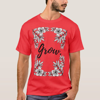 T-shirt Graphique d'impression florale en croissance