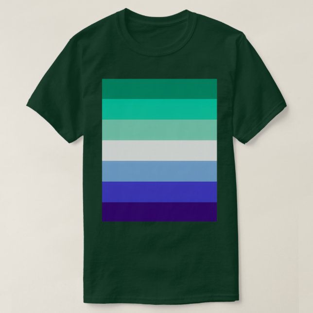 T-shirt Graphique d'indicateur Gay pride MLM (Design devant)