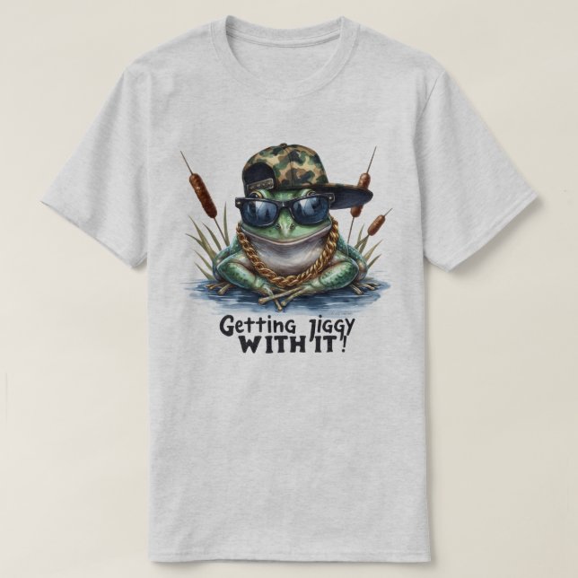 T-shirt graphique drôle avec citation Getting Jigg (Design devant)