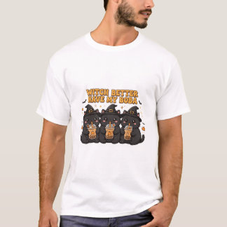 T-shirt graphique drôle chats noirs - Ca dessin an