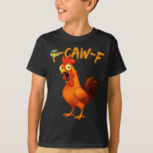 T-shirt graphique drôle Citation d'humour de poule