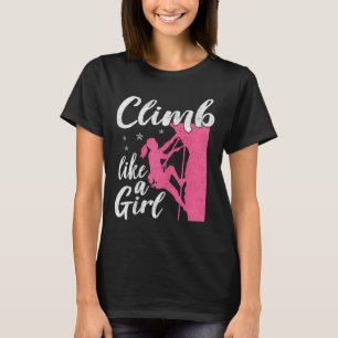 T-shirt Graphique drôle d'amant d'escalade pour femmes et