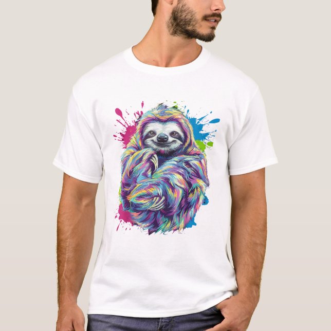 T-shirt graphique drôle d'art d'animal mignon de p (Devant)