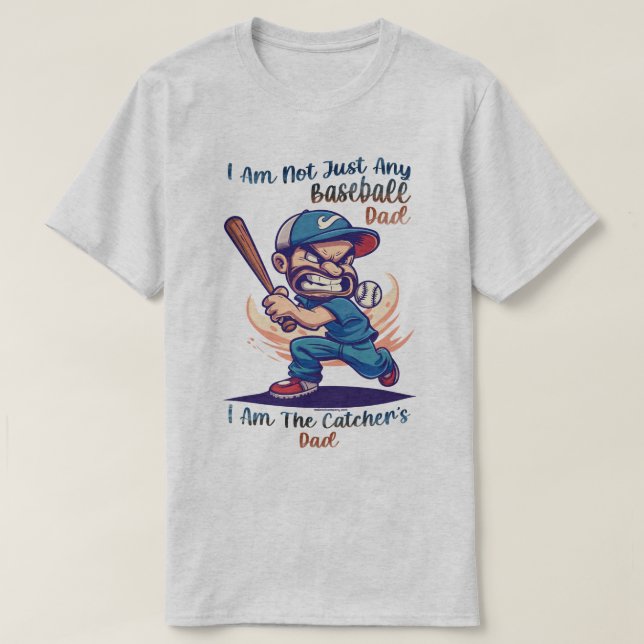 T-shirt graphique drôle de baseball - Pas juste po (Design devant)