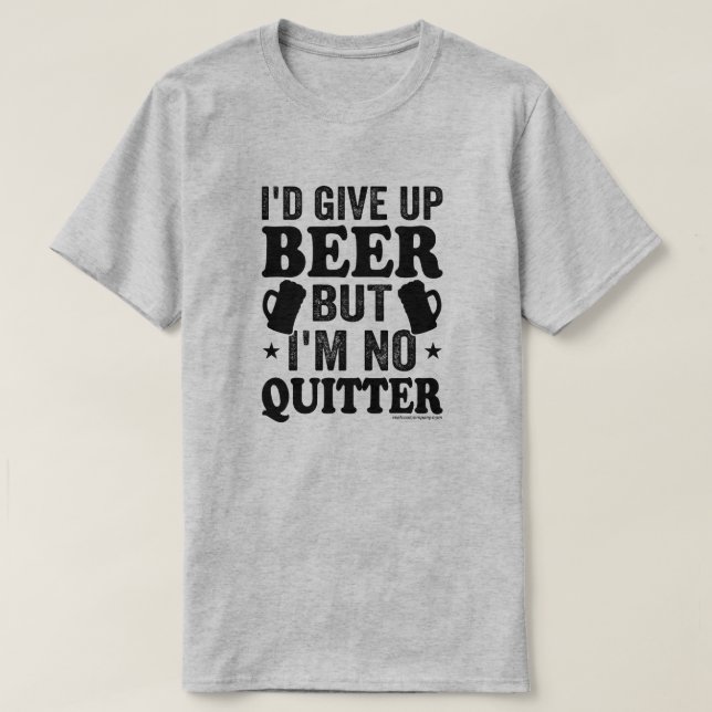 T-shirt graphique drôle de bière - Cadeau pour les (Design devant)