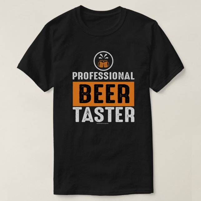 T-shirt graphique drôle de bière – Tasteur de bièr (Design devant)