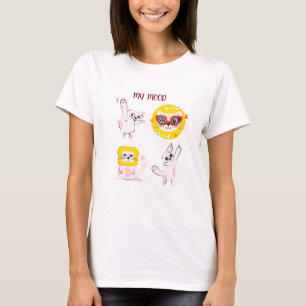 T-shirt graphique drôle de chat d'humeur