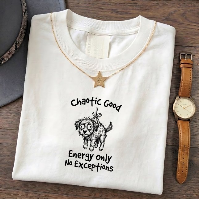 T-shirt graphique drôle de chiot débraillé (Créateur téléchargé)