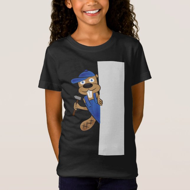 T-shirt graphique drôle de filles du castor affair (Devant)