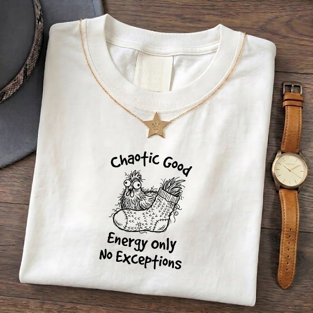 T-shirt graphique drôle de poulet sauvage (Créateur téléchargé)
