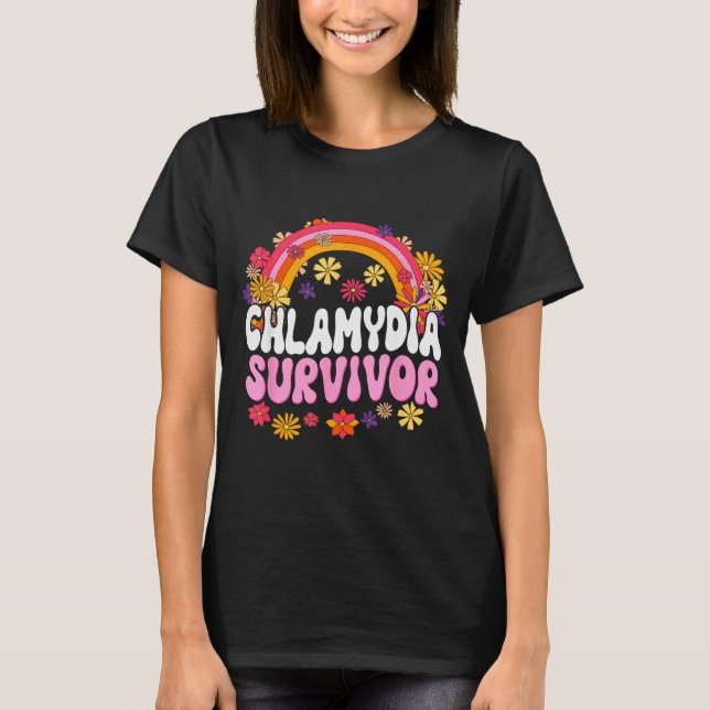 T-shirt Graphique drôle de survivant de Chlamydia  (Devant)