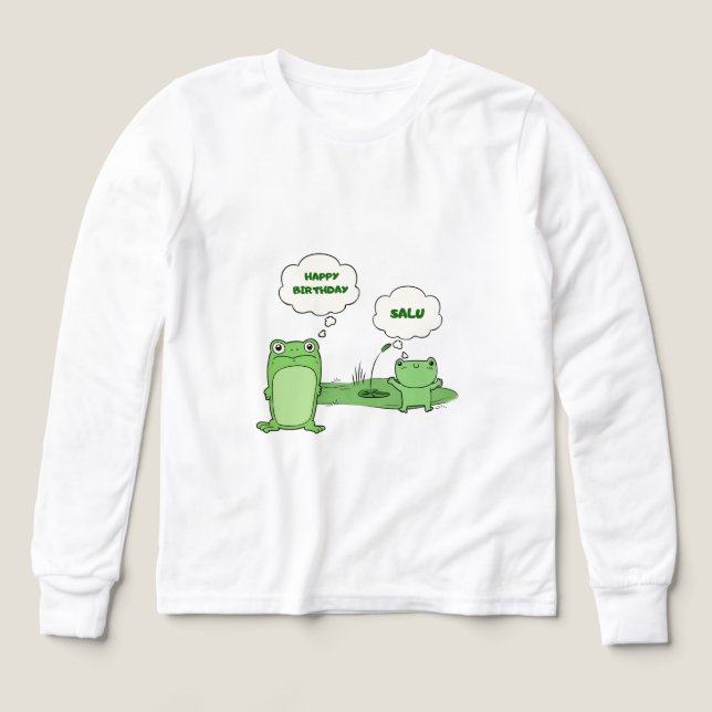 T-shirt graphique drôle pour enfants (Motif recto)