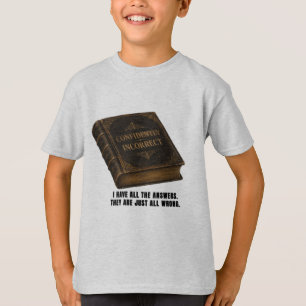 T-shirt graphique drôle pour enfants avec un messa