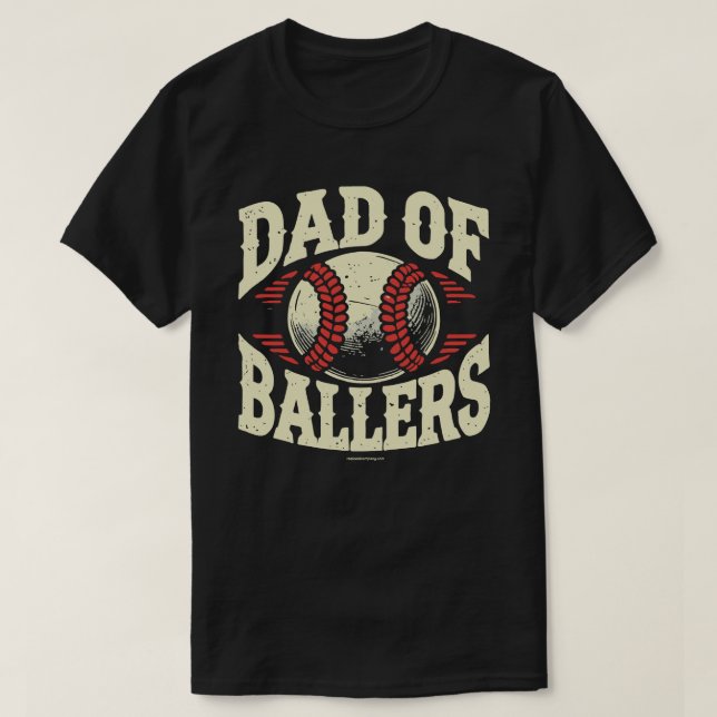 T-shirt graphique drôle pour papa de baseball - Pa (Design devant)