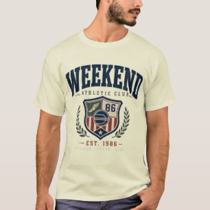 T-Shirt Graphique du Club Athlétique Vintage Weeke