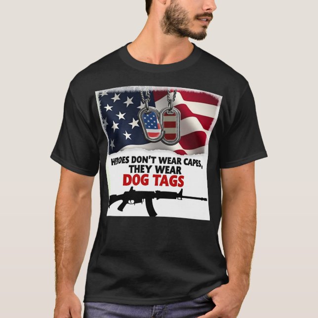 T-shirt Graphique du drapeau américain (Devant)