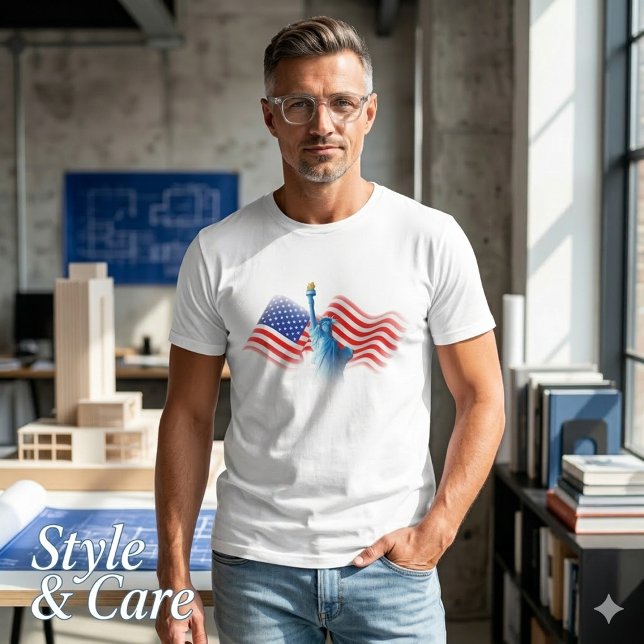 T-shirt graphique du drapeau patriotique des États (Patriotic USA Flag Graphic Tee Bold American Style)
