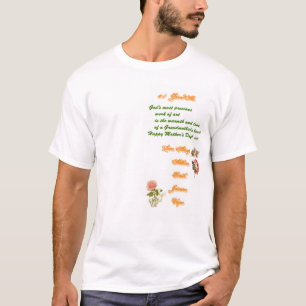 T-shirt Graphique du jour de mère pour l'avant de