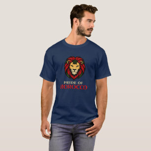 T-shirt graphique du lion du drapeau de la fierté