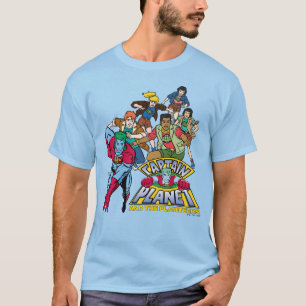 T-shirt Graphique du logo Captain Planet & Planeteers Grou