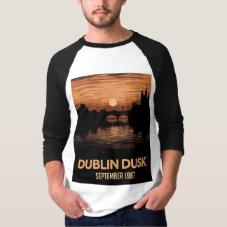 T-shirt graphique Dublin Crépuscule pour hommes, T