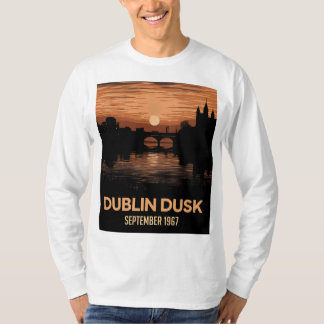 T-shirt graphique Dublin Crépuscule pour hommes, T